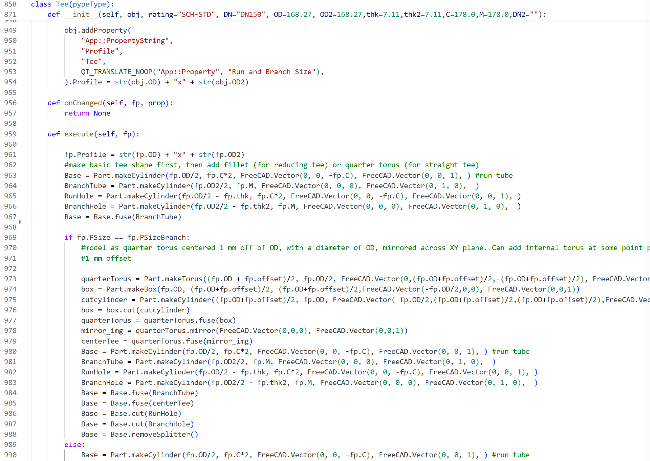 Coding screenshot