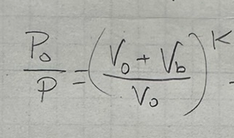 Isentropic relation